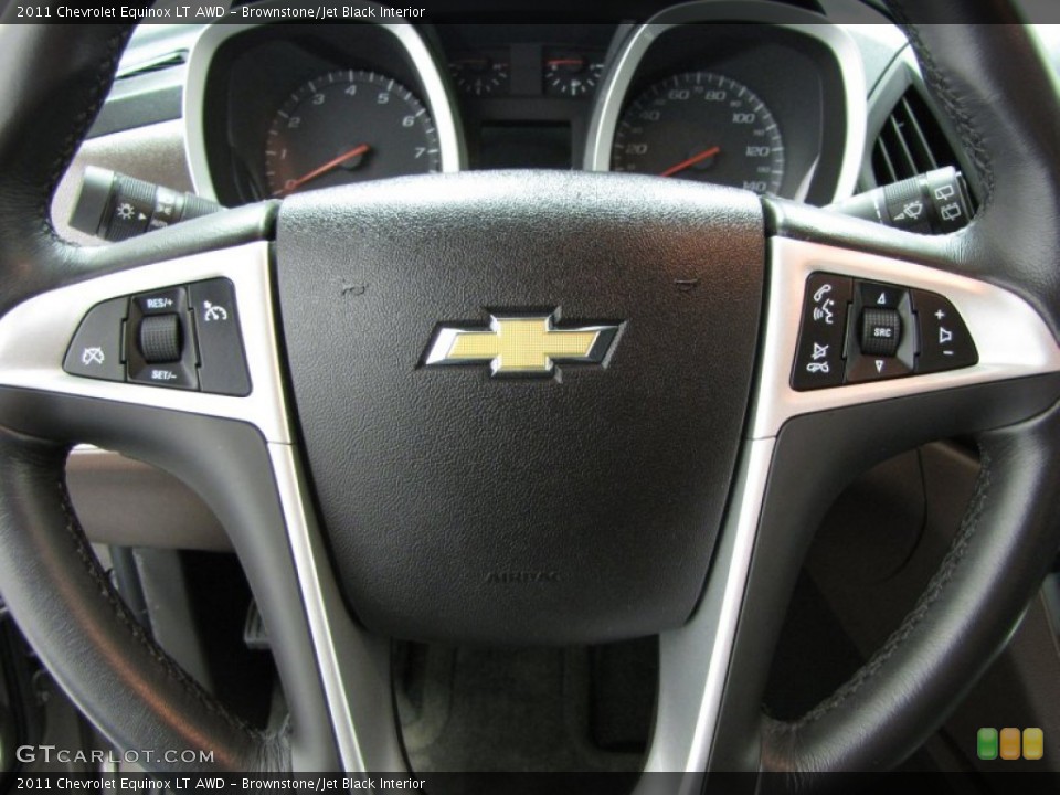 Brownstone/Jet Black Interior Controls for the 2011 Chevrolet Equinox LT AWD #77666936