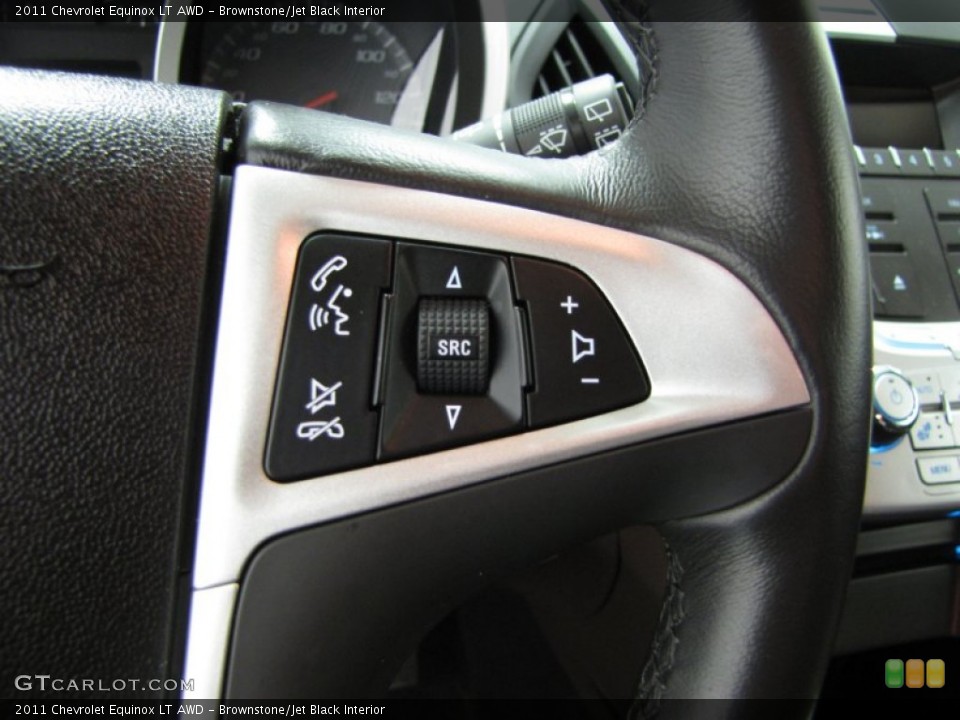 Brownstone/Jet Black Interior Controls for the 2011 Chevrolet Equinox LT AWD #77666970