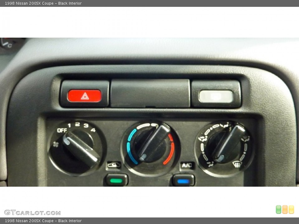 Black Interior Controls for the 1998 Nissan 200SX Coupe #77667112