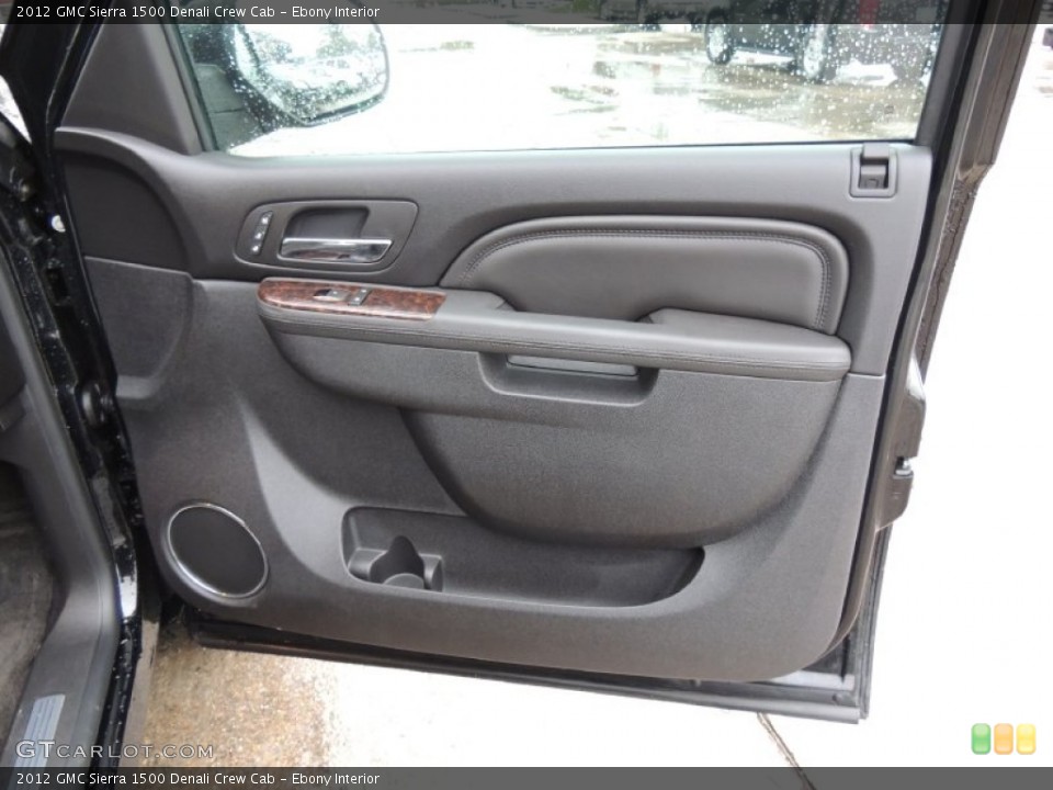 Ebony Interior Door Panel for the 2012 GMC Sierra 1500 Denali Crew Cab #77667572