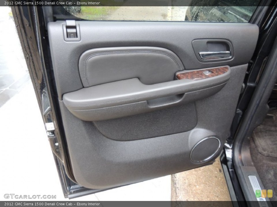 Ebony Interior Door Panel for the 2012 GMC Sierra 1500 Denali Crew Cab #77667657