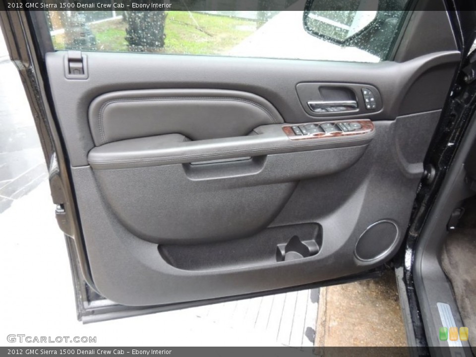 Ebony Interior Door Panel for the 2012 GMC Sierra 1500 Denali Crew Cab #77667697
