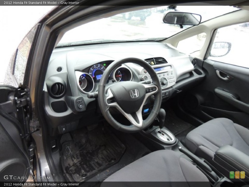 Gray Interior Prime Interior for the 2012 Honda Fit  #77668194