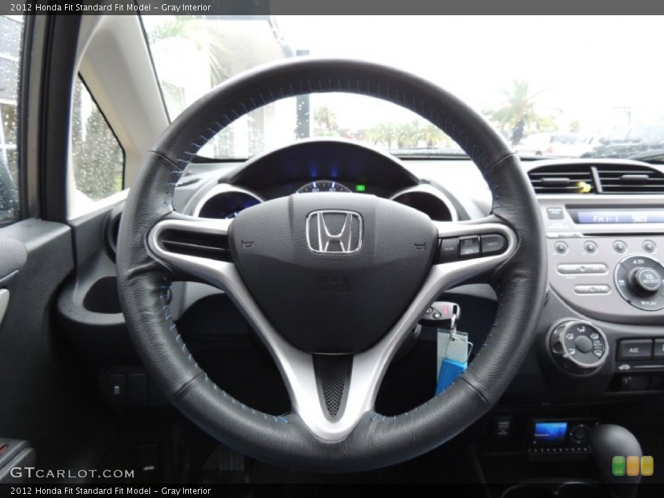 Gray Interior Steering Wheel for the 2012 Honda Fit  #77668233