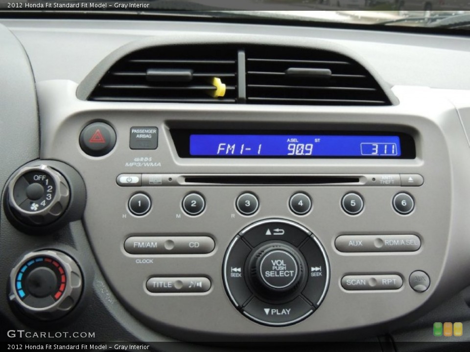Gray Interior Controls for the 2012 Honda Fit  #77668311