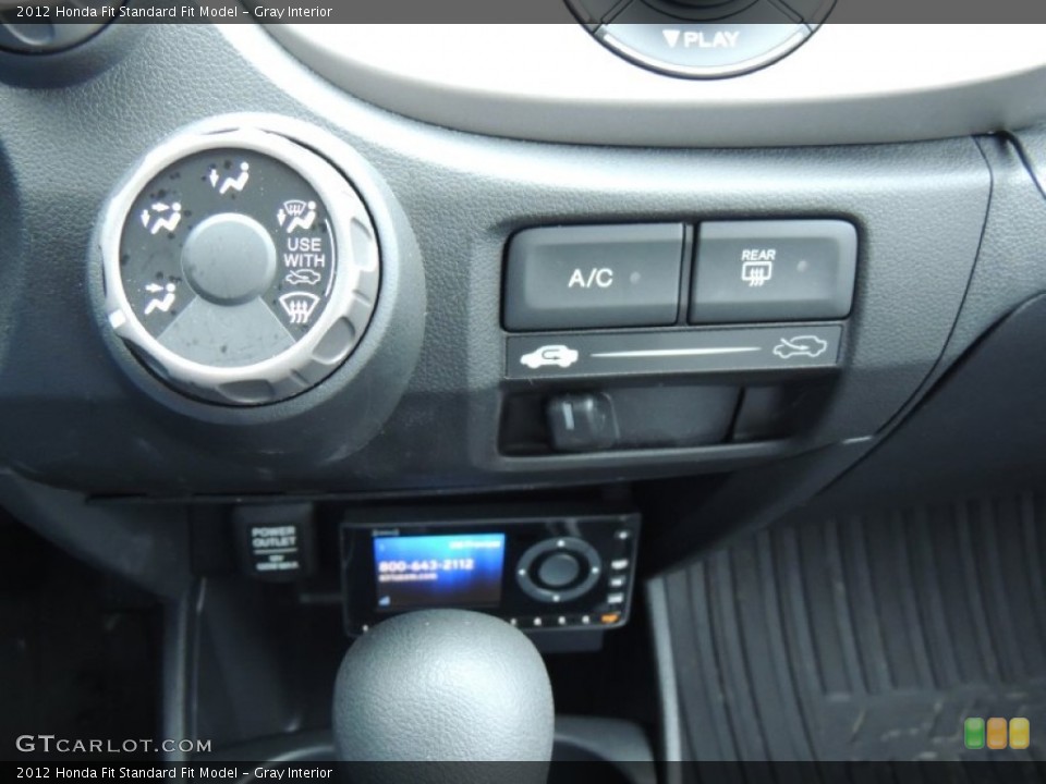 Gray Interior Controls for the 2012 Honda Fit  #77668332