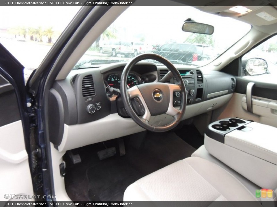 Light Titanium/Ebony Interior Prime Interior for the 2011 Chevrolet Silverado 1500 LT Crew Cab #77668678