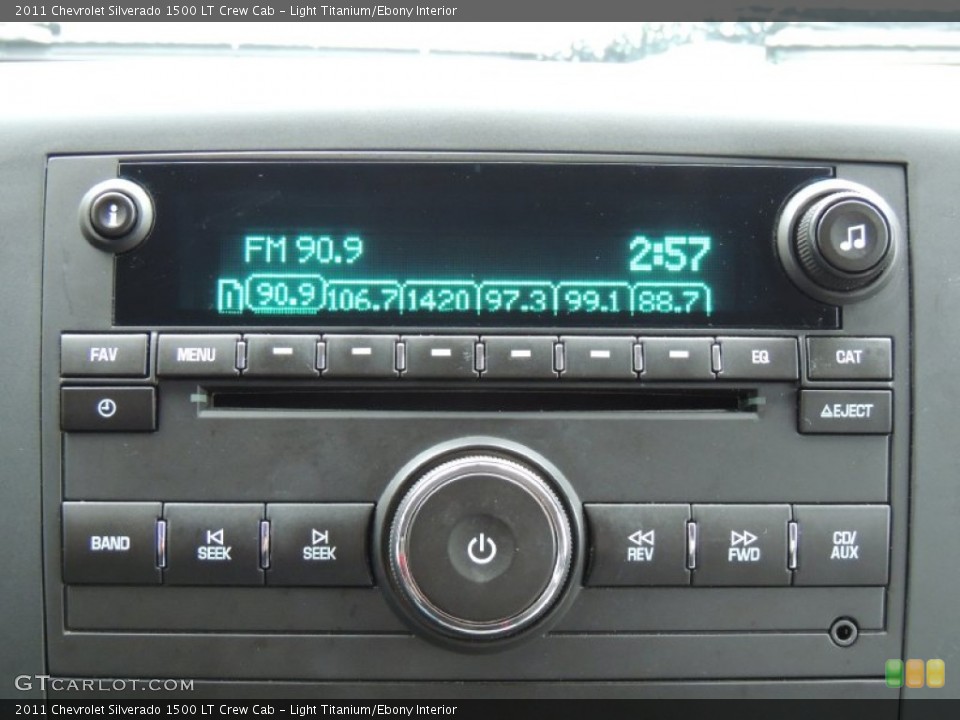 Light Titanium/Ebony Interior Audio System for the 2011 Chevrolet Silverado 1500 LT Crew Cab #77668788