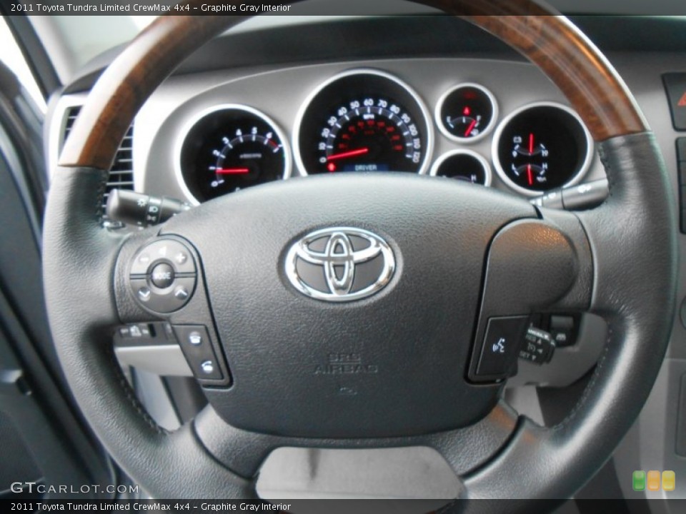 Graphite Gray Interior Steering Wheel for the 2011 Toyota Tundra Limited CrewMax 4x4 #77669059