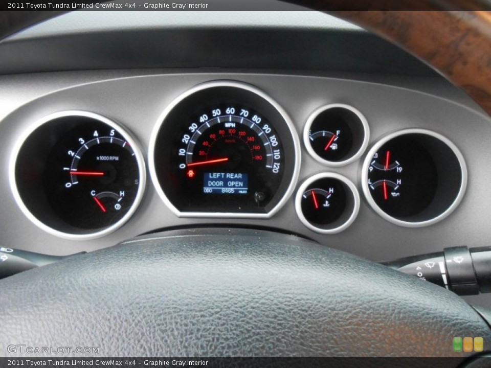 Graphite Gray Interior Gauges for the 2011 Toyota Tundra Limited CrewMax 4x4 #77669081