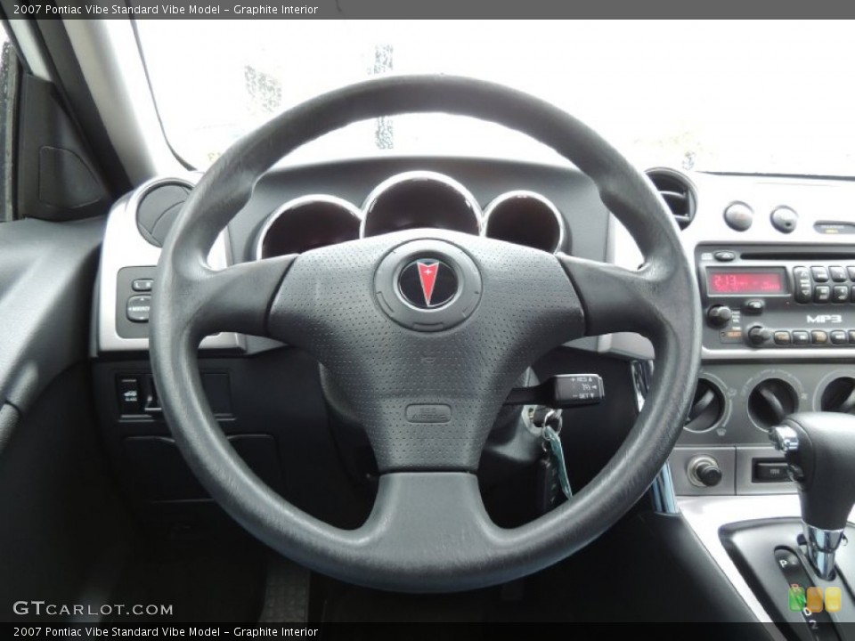 Graphite Interior Steering Wheel for the 2007 Pontiac Vibe  #77669206