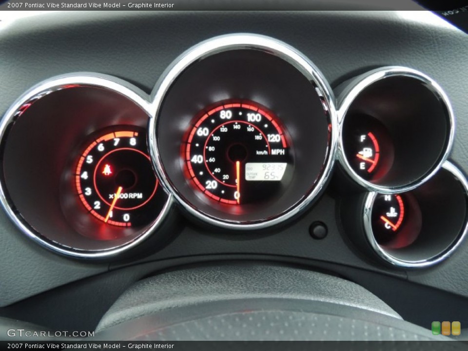 Graphite Interior Gauges for the 2007 Pontiac Vibe  #77669226