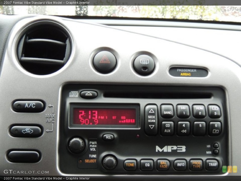 Graphite Interior Audio System for the 2007 Pontiac Vibe  #77669280