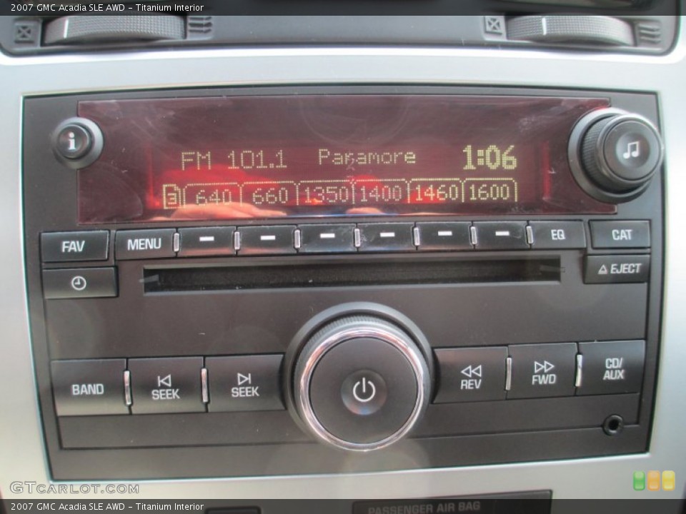 Titanium Interior Audio System for the 2007 GMC Acadia SLE AWD #77669651