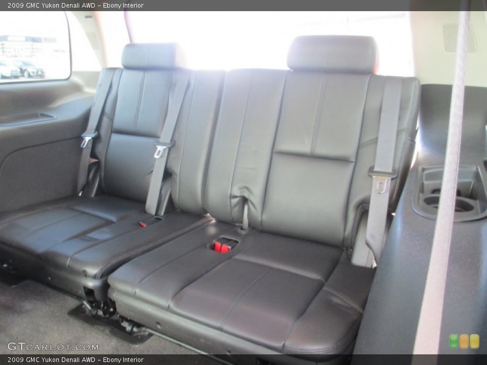 Ebony Interior Rear Seat for the 2009 GMC Yukon Denali AWD #77670342