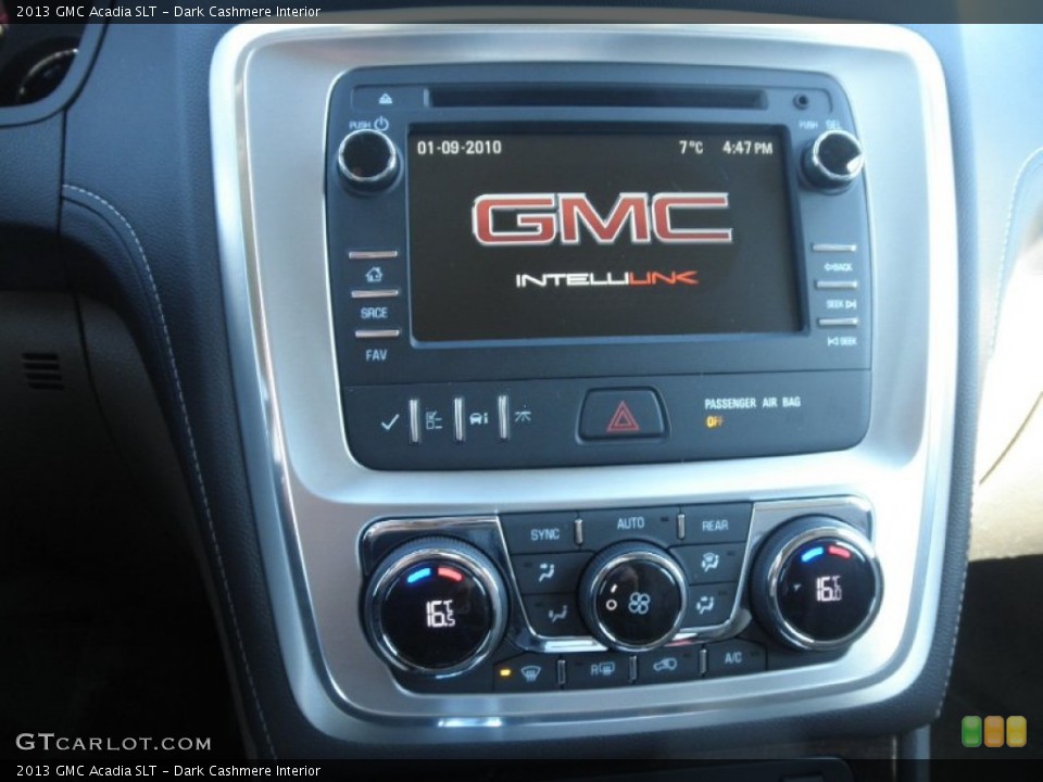 Dark Cashmere Interior Controls for the 2013 GMC Acadia SLT #77670585