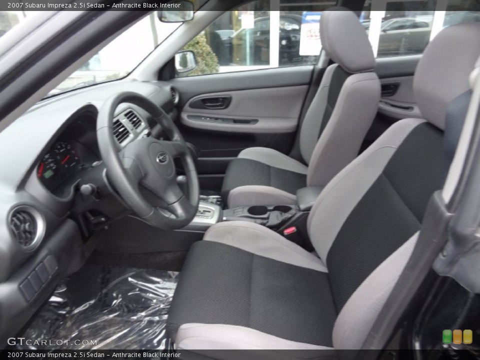 Anthracite Black Interior Front Seat for the 2007 Subaru Impreza 2.5i Sedan #77670627