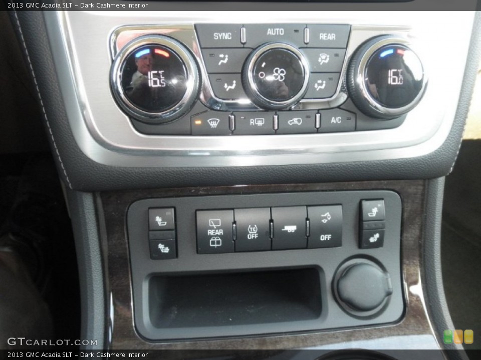 Dark Cashmere Interior Controls for the 2013 GMC Acadia SLT #77670635