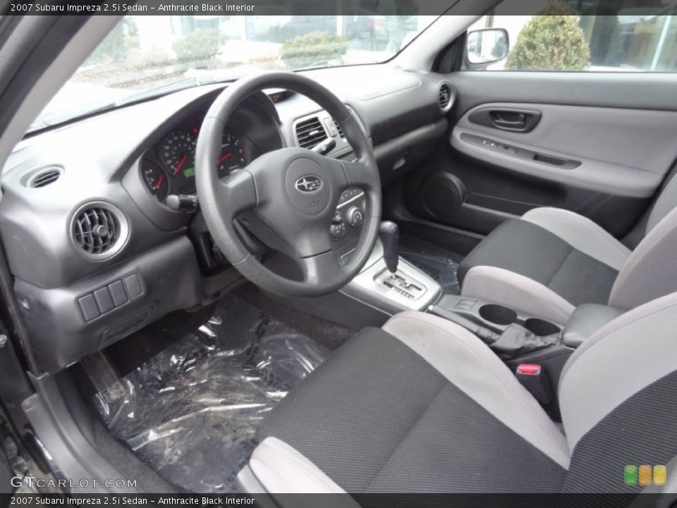 Anthracite Black Interior Prime Interior for the 2007 Subaru Impreza 2.5i Sedan #77670639