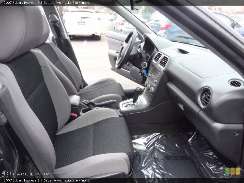 Anthracite Black Interior Front Seat for the 2007 Subaru Impreza 2.5i Sedan #77670699