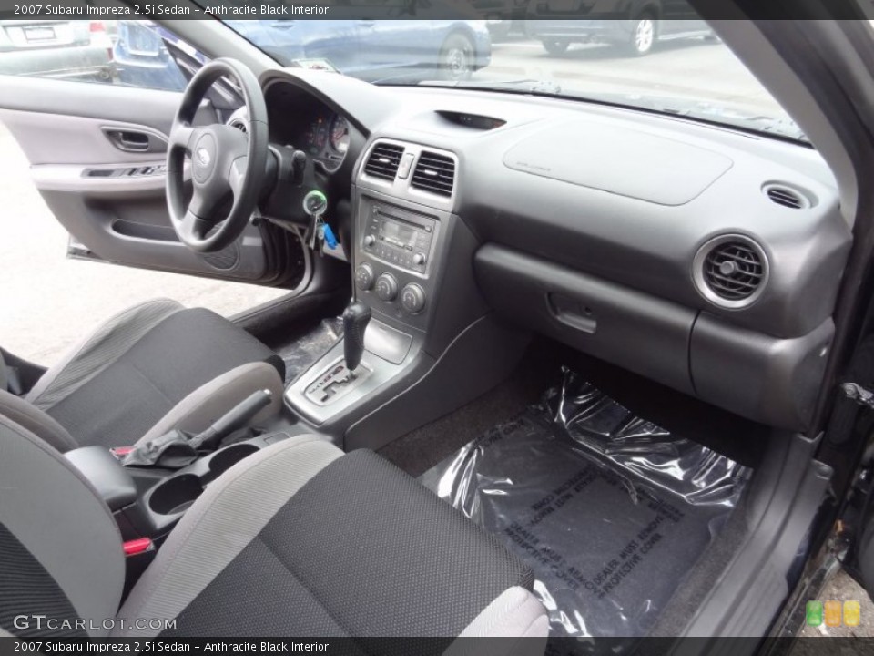 Anthracite Black Interior Dashboard for the 2007 Subaru Impreza 2.5i Sedan #77670710