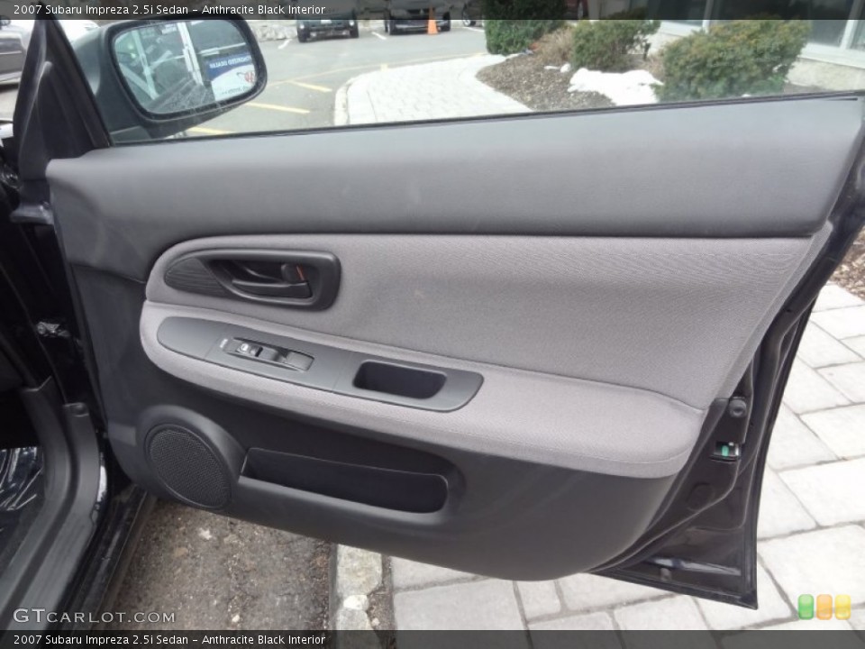 Anthracite Black Interior Door Panel for the 2007 Subaru Impreza 2.5i Sedan #77670792