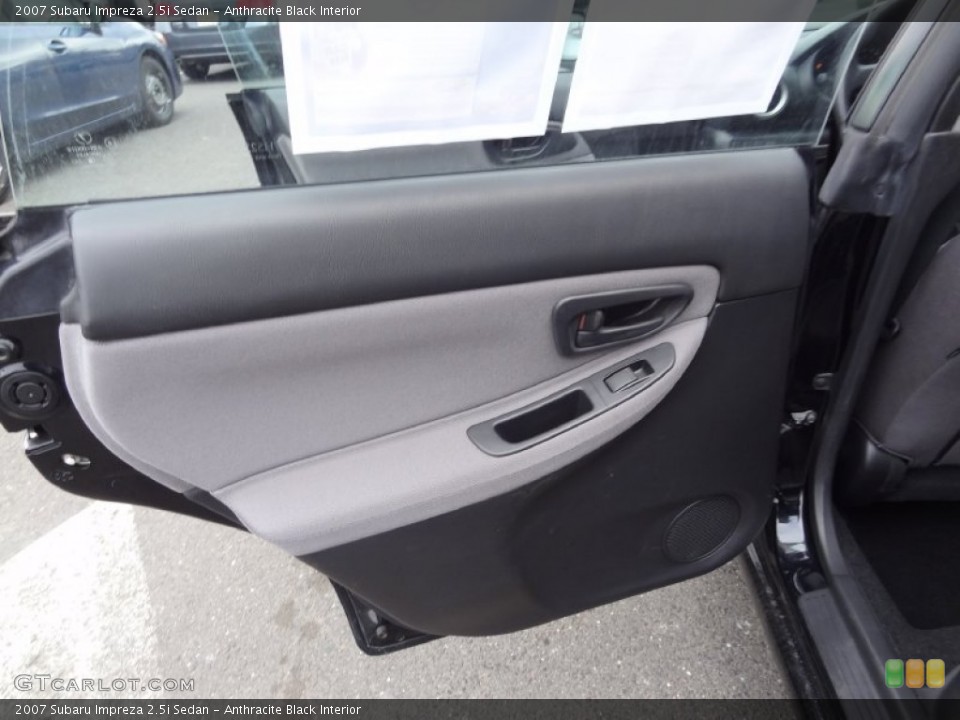 Anthracite Black Interior Door Panel for the 2007 Subaru Impreza 2.5i Sedan #77670795