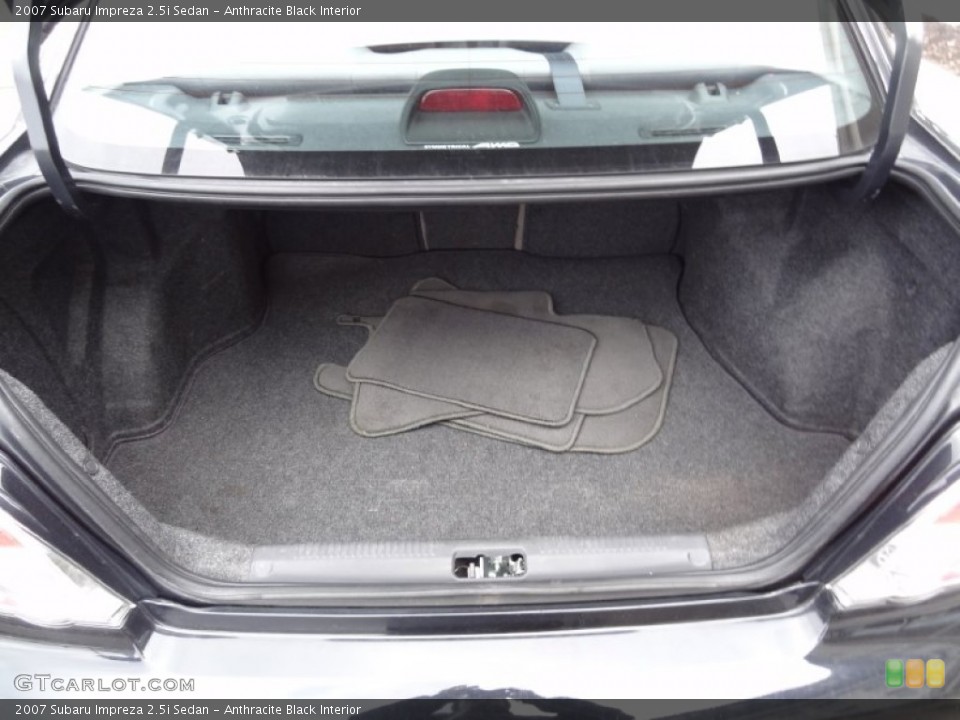 Anthracite Black Interior Trunk for the 2007 Subaru Impreza 2.5i Sedan #77670939