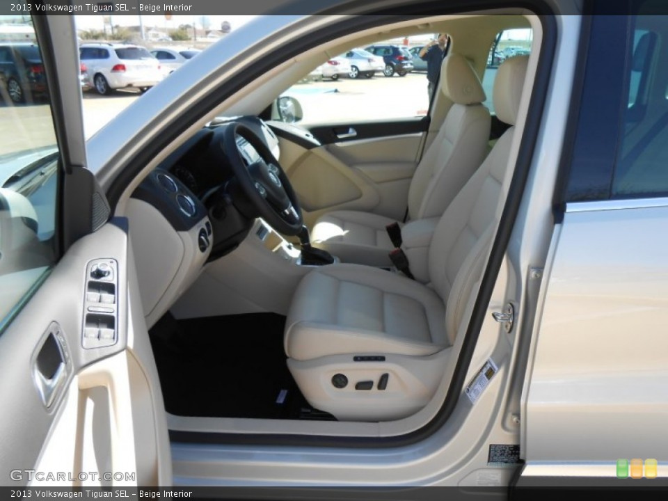 Beige Interior Front Seat for the 2013 Volkswagen Tiguan SEL #77671650