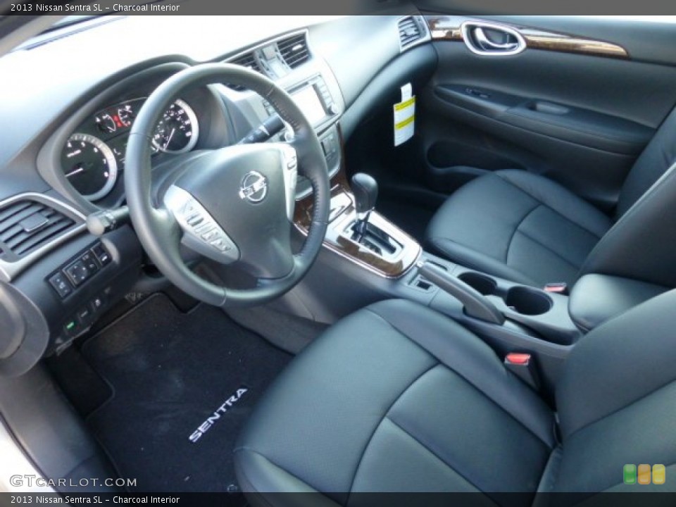 Charcoal Interior Prime Interior for the 2013 Nissan Sentra SL #77672204