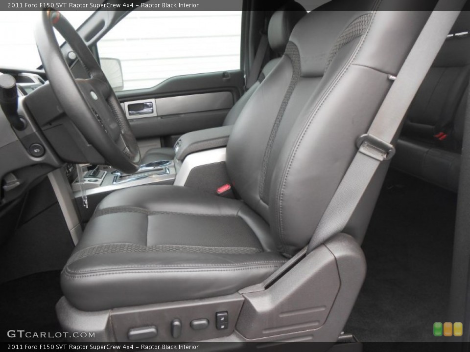 Raptor Black Interior Front Seat for the 2011 Ford F150 SVT Raptor SuperCrew 4x4 #77673225