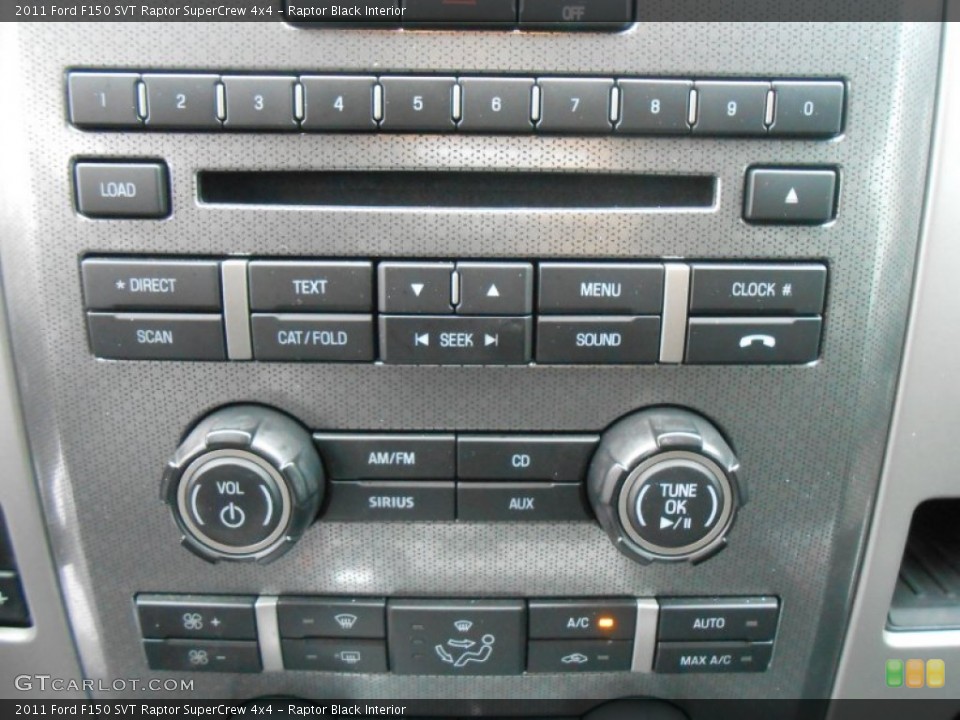 Raptor Black Interior Controls for the 2011 Ford F150 SVT Raptor SuperCrew 4x4 #77673252