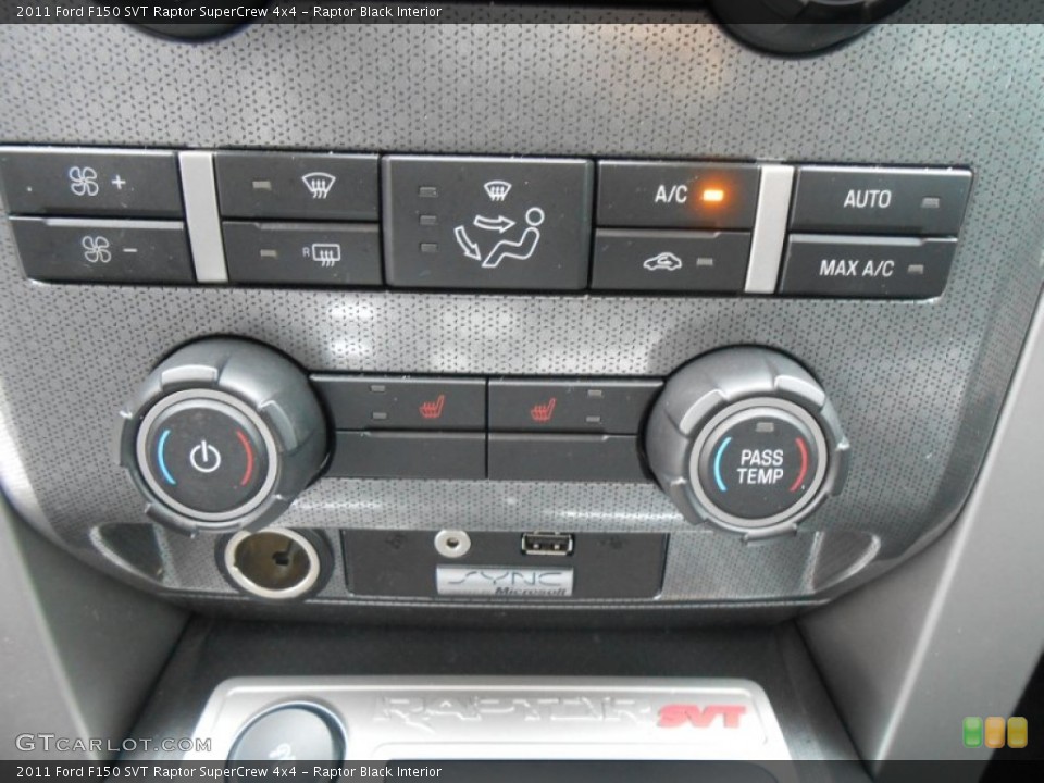 Raptor Black Interior Controls for the 2011 Ford F150 SVT Raptor SuperCrew 4x4 #77673258