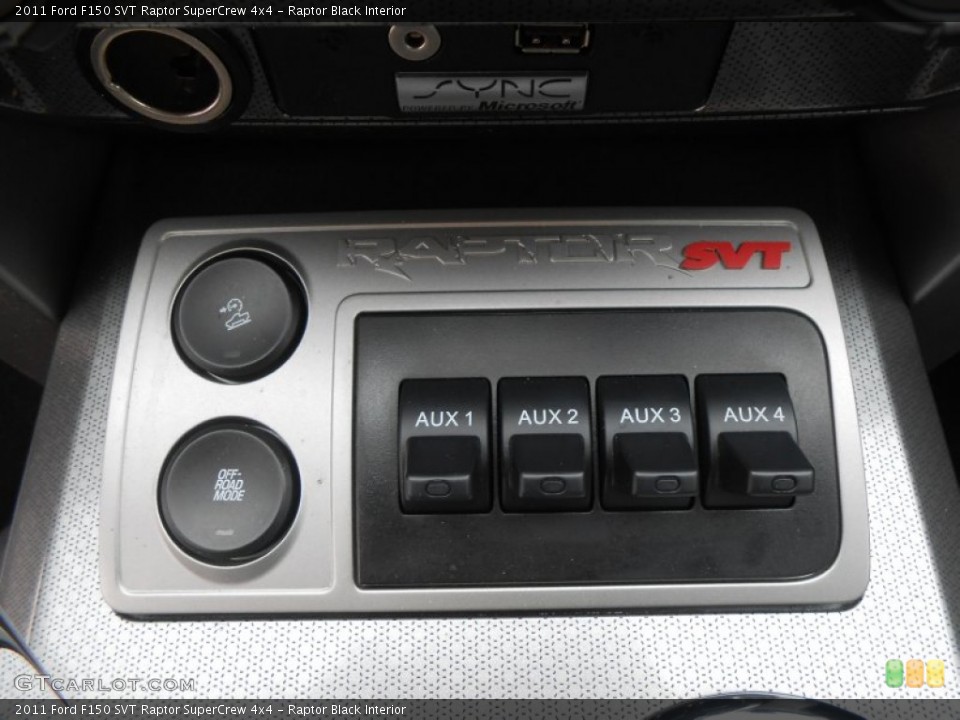 Raptor Black Interior Controls for the 2011 Ford F150 SVT Raptor SuperCrew 4x4 #77673264