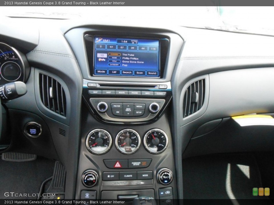 Black Leather Interior Controls for the 2013 Hyundai Genesis Coupe 3.8 Grand Touring #77673894