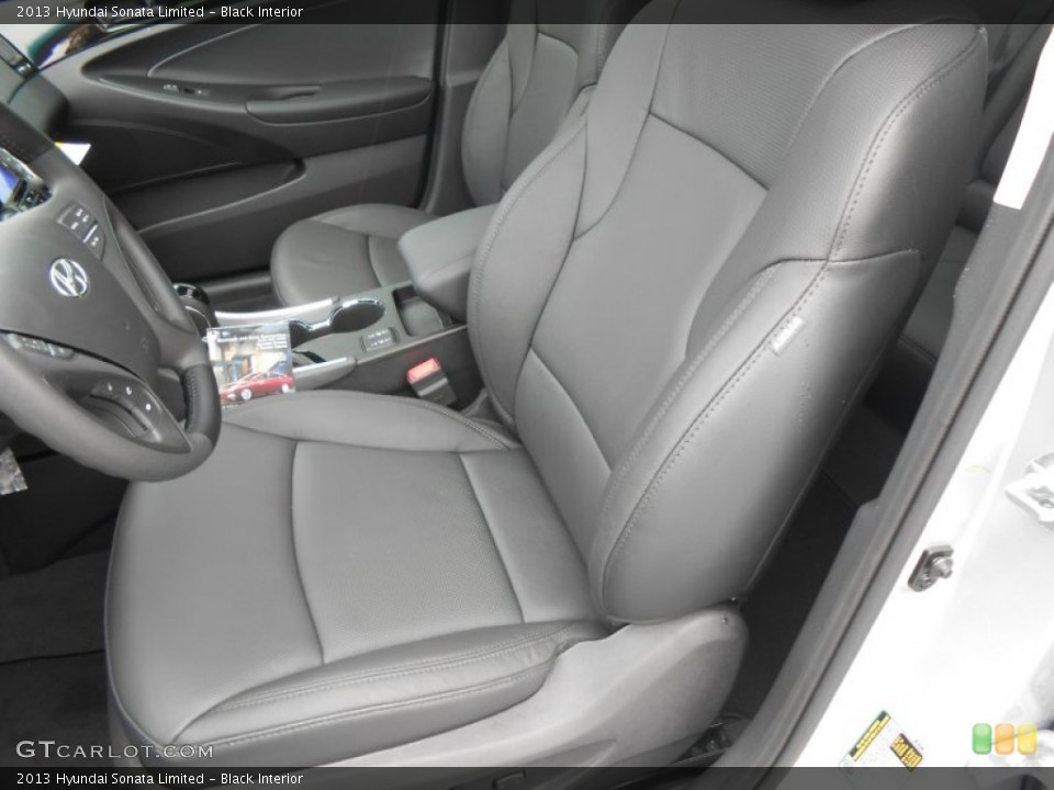 Black Interior Front Seat for the 2013 Hyundai Sonata Limited #77674332