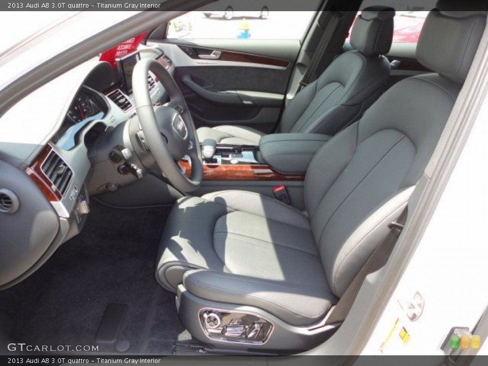 Titanium Gray 2013 Audi A8 Interiors
