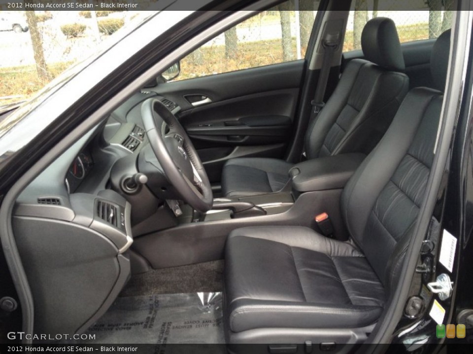 Black Interior Front Seat for the 2012 Honda Accord SE Sedan #77675852