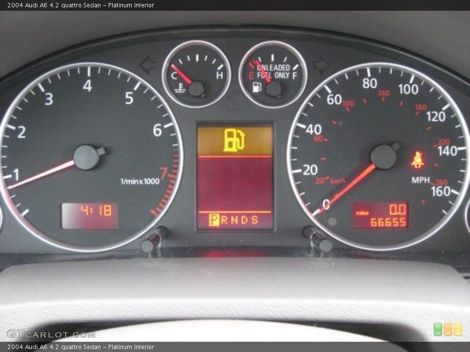 Platinum Interior Gauges for the 2004 Audi A6 4.2 quattro Sedan #77676068