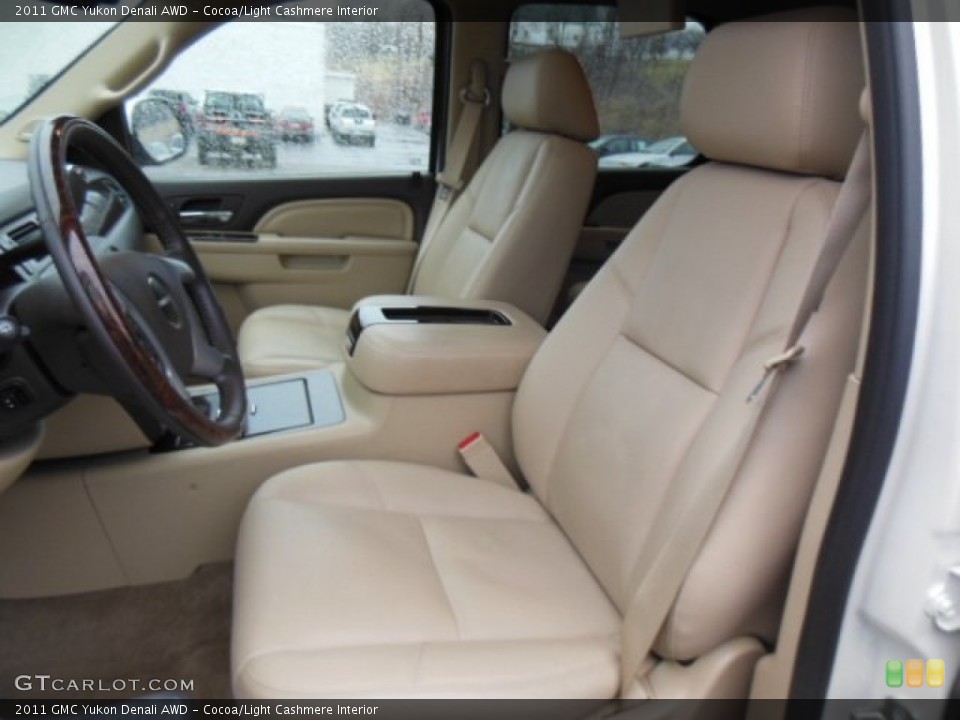 Cocoa/Light Cashmere Interior Front Seat for the 2011 GMC Yukon Denali AWD #77676108
