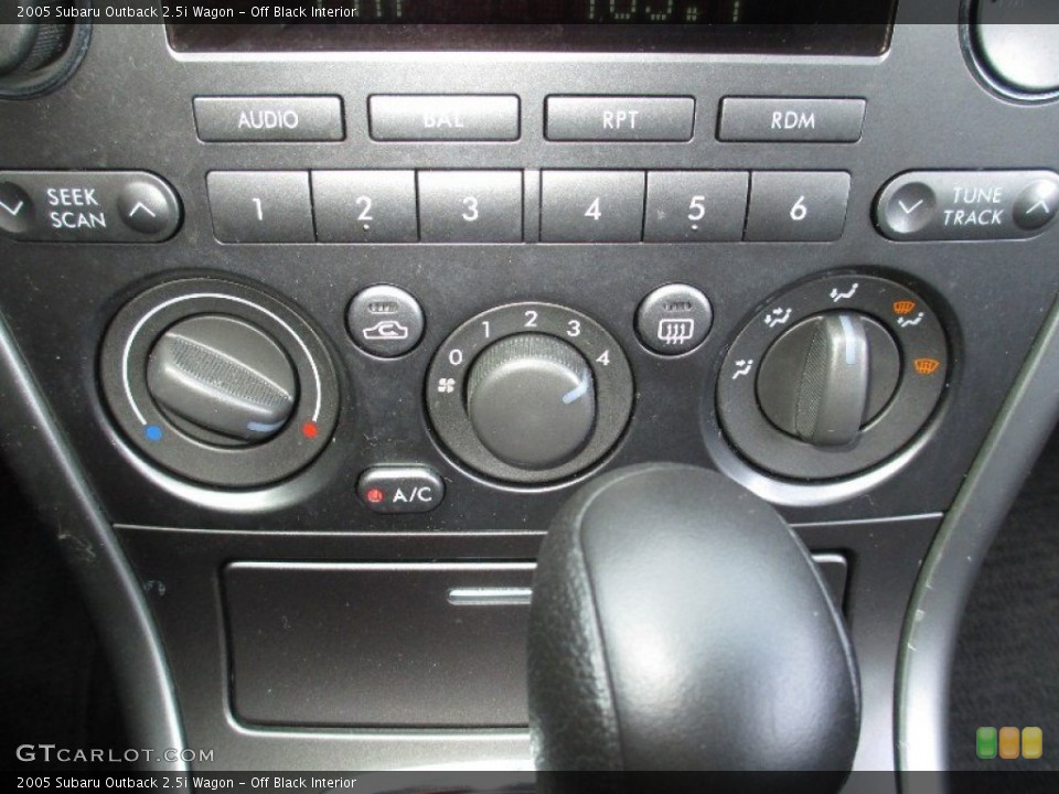 Off Black Interior Controls for the 2005 Subaru Outback 2.5i Wagon #77676190