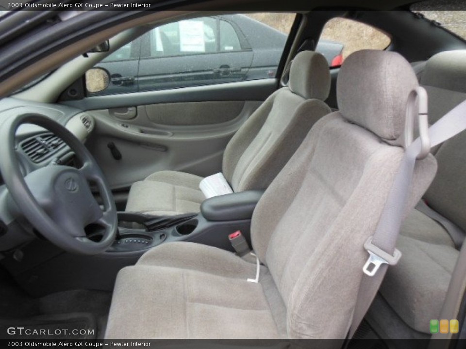 Pewter Interior Front Seat for the 2003 Oldsmobile Alero GX Coupe #77676441