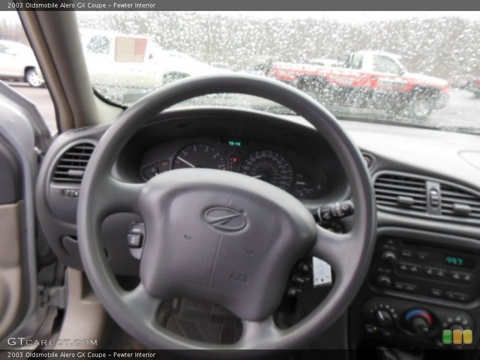 Pewter Interior Steering Wheel for the 2003 Oldsmobile Alero GX Coupe #77676513