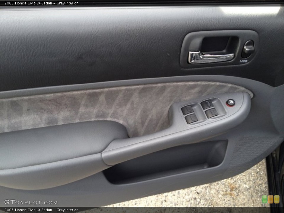 Gray Interior Door Panel for the 2005 Honda Civic LX Sedan #77676804