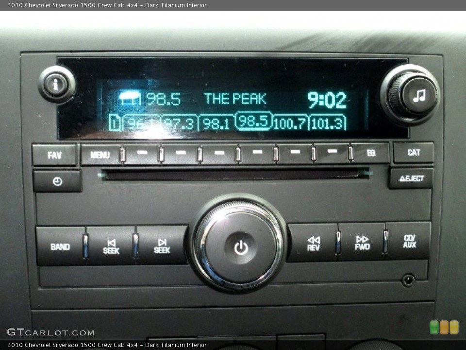 Dark Titanium Interior Audio System for the 2010 Chevrolet Silverado 1500 Crew Cab 4x4 #77676993