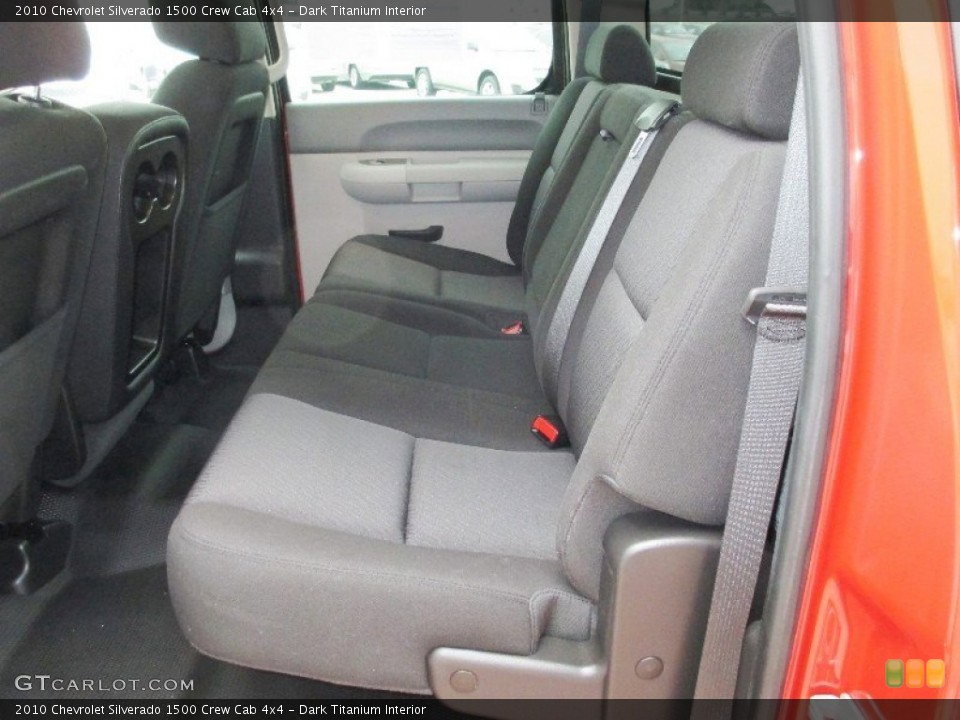 Dark Titanium Interior Rear Seat for the 2010 Chevrolet Silverado 1500 Crew Cab 4x4 #77677265