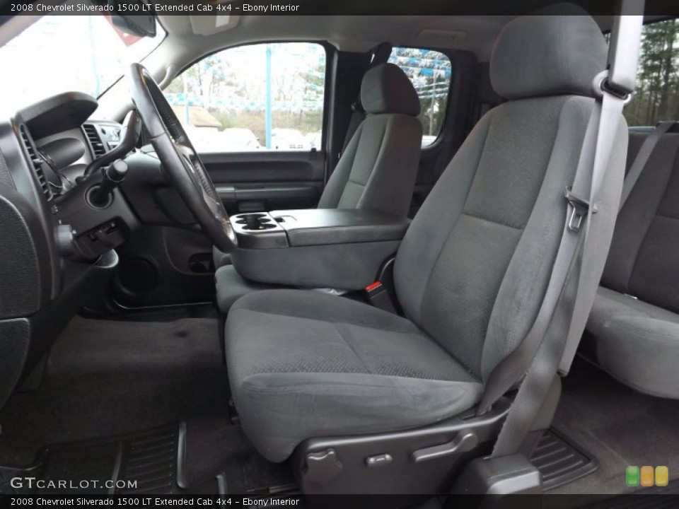 Ebony Interior Photo for the 2008 Chevrolet Silverado 1500 LT Extended Cab 4x4 #77677604
