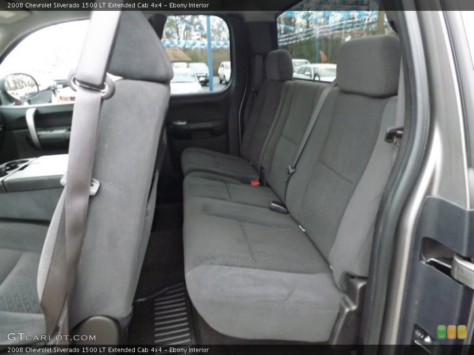 Ebony Interior Rear Seat for the 2008 Chevrolet Silverado 1500 LT Extended Cab 4x4 #77677650