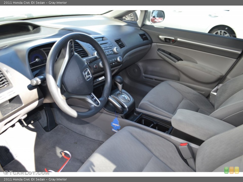 Gray Interior Prime Interior for the 2011 Honda Civic EX Sedan #77678491