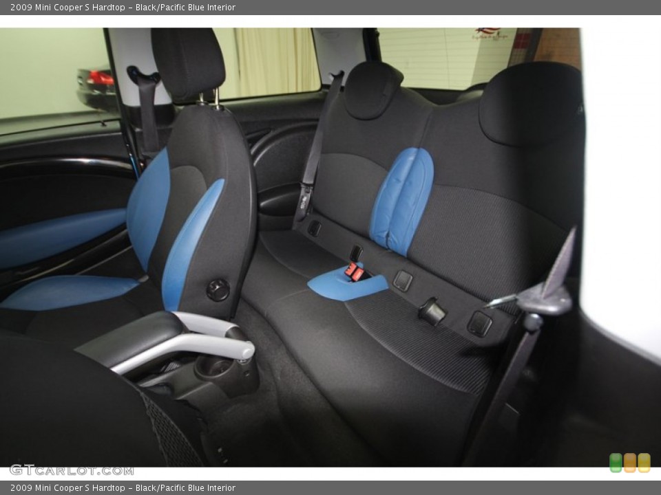 Black/Pacific Blue Interior Rear Seat for the 2009 Mini Cooper S Hardtop #77679141